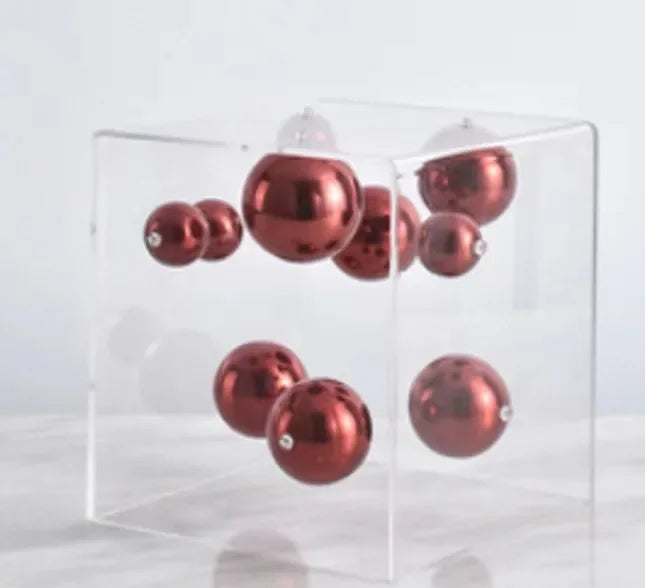 Geometric Acrilic Cube Ornament