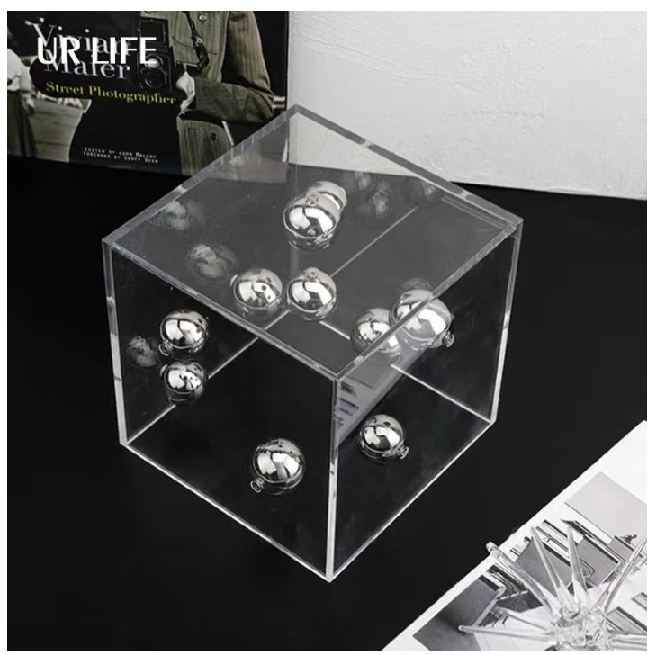 Geometric Acrilic Cube Ornament