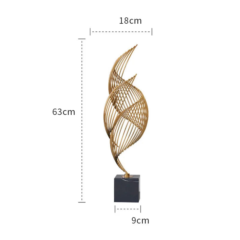 Modern minimalist conch metal home Nordic light luxury decoration living room entrance office decoration gift