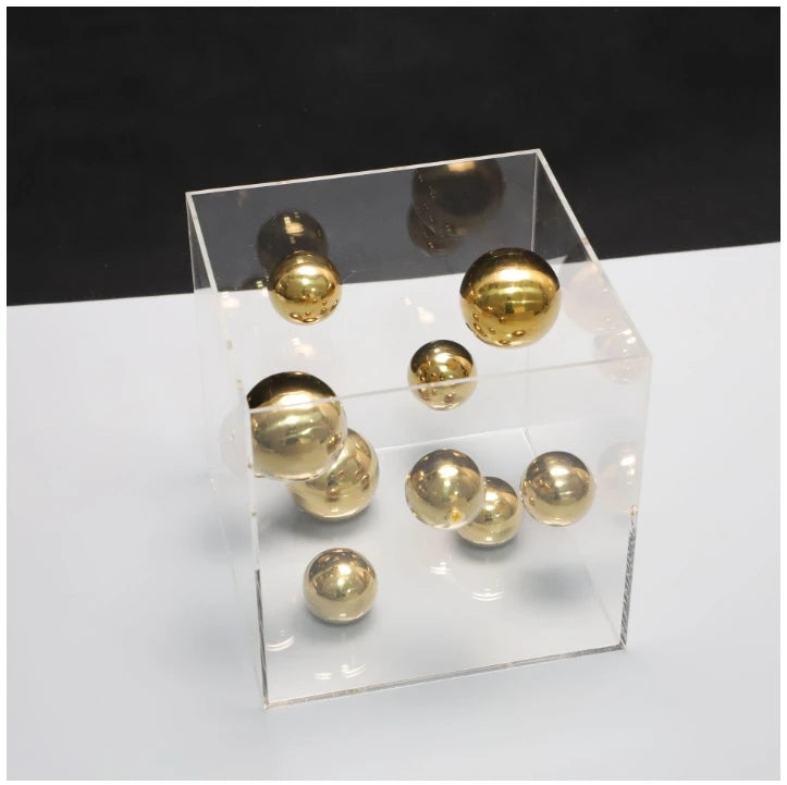 Geometric Acrilic Cube Ornament