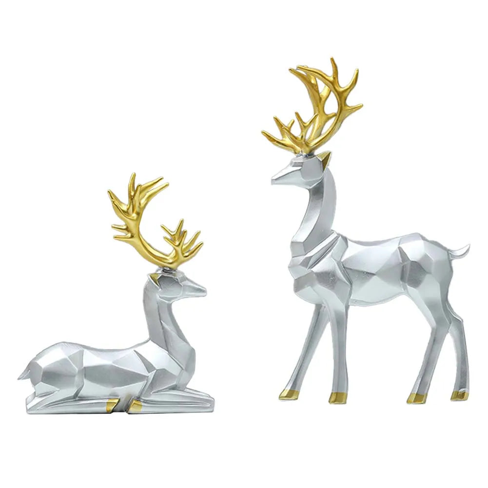 New Origami Deer Jewelry Bedroom Deer Statue Home Reindeer Home Decoration Living Room TV Cabinet Wine Cabinet Gifts