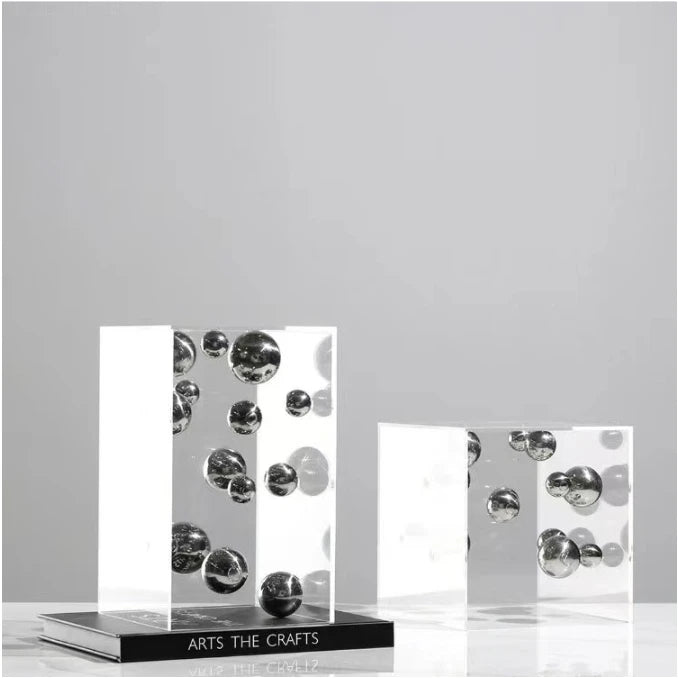 Geometric Acrilic Cube Ornament