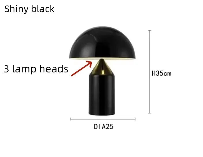 Mushroom LED Lamp – Sculptural Bedside & Desk Light