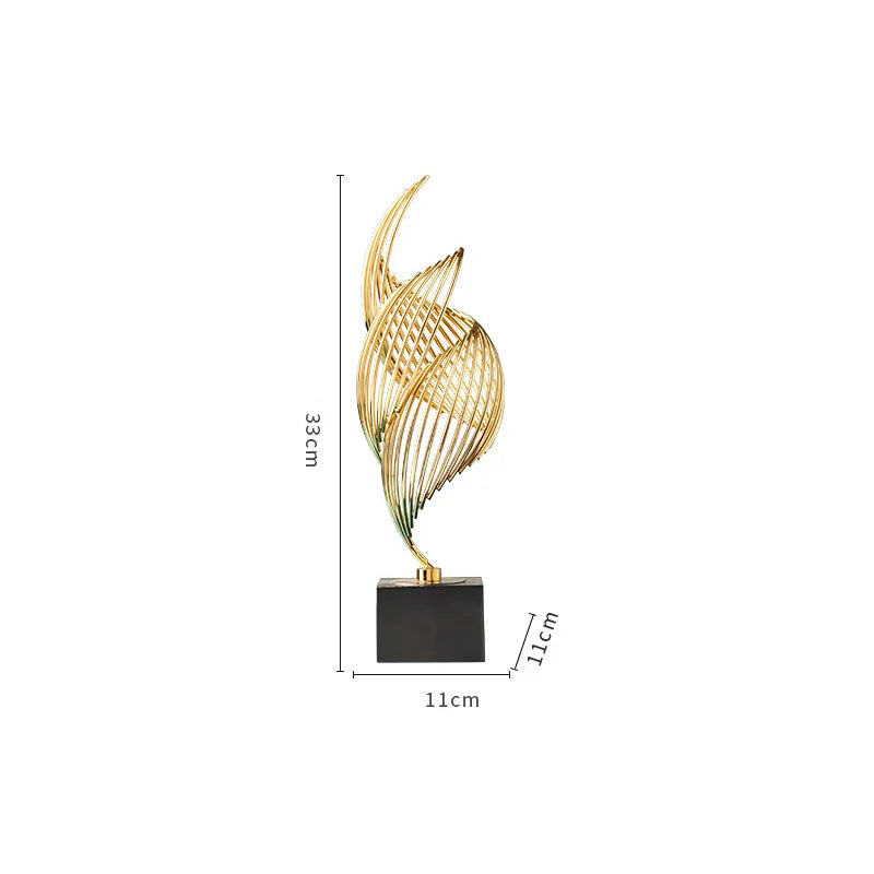 Modern minimalist conch metal home Nordic light luxury decoration living room entrance office decoration gift