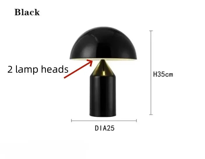 Mushroom LED Lamp – Sculptural Bedside & Desk Light