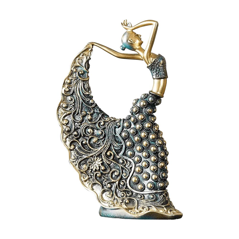 Peacock Dancer Model Luxury Atmosphere Decoration Home Living Room Decoration Ceramic Abstract Sculpture Art Decoration Statue