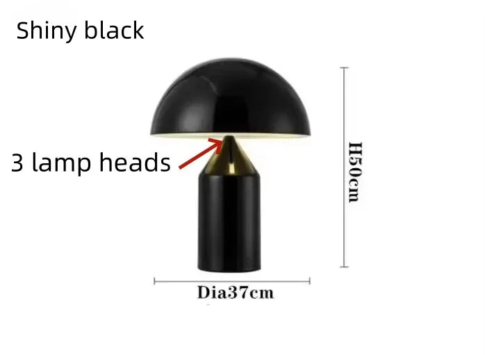 Mushroom LED Lamp – Sculptural Bedside & Desk Light