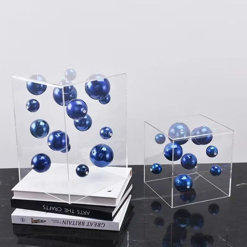 Geometric Acrilic Cube Ornament