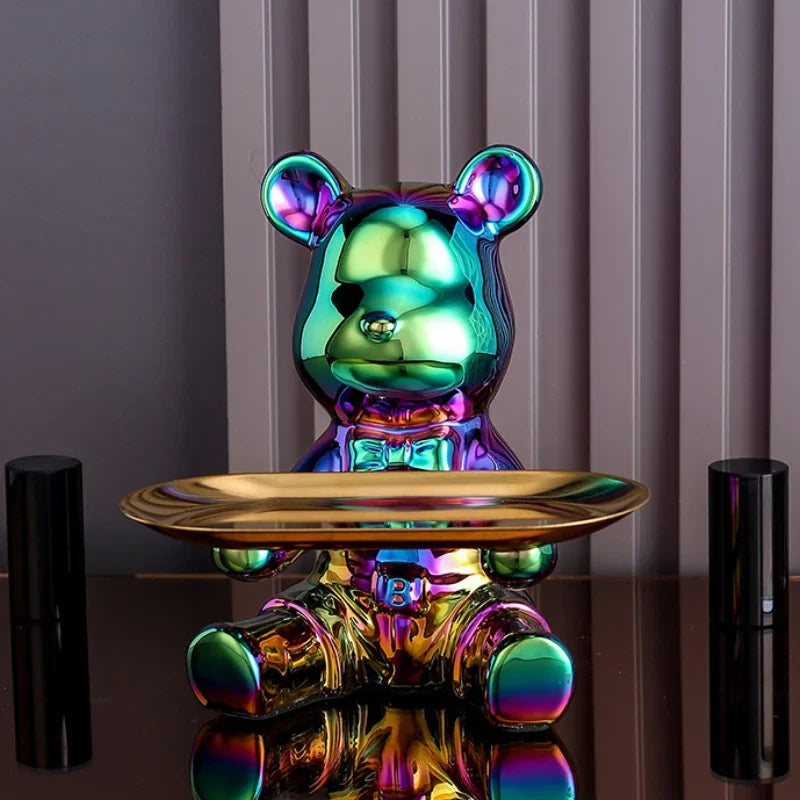 Light luxury ornaments, violent bear dolls small ornaments, living room TV cabinet cartoon statues, wine cabinet decorations.
