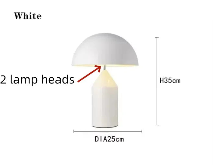Mushroom LED Lamp – Sculptural Bedside & Desk Light