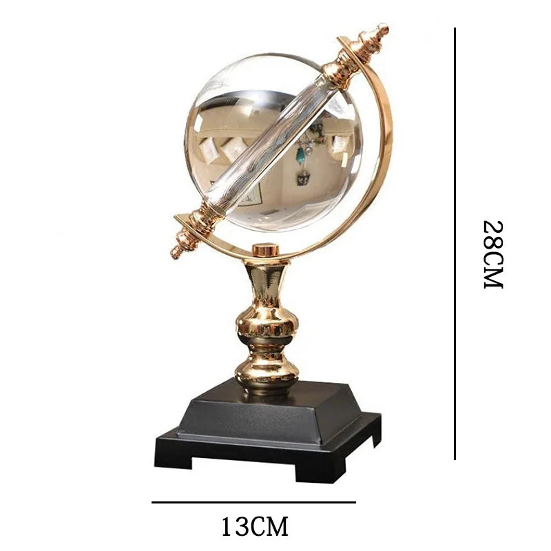 European-style Crystal Globe Decorations, Study Room, Living Room, Wine Cabinet Decorations, Home Office Table, Business Gifts