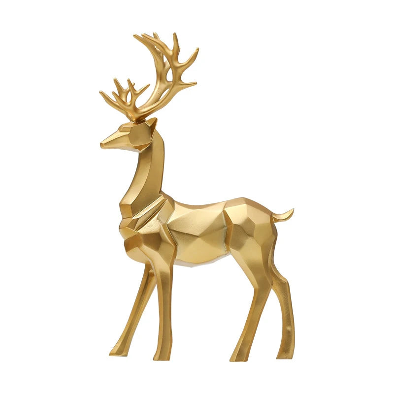 New Origami Deer Jewelry Bedroom Deer Statue Home Reindeer Home Decoration Living Room TV Cabinet Wine Cabinet Gifts