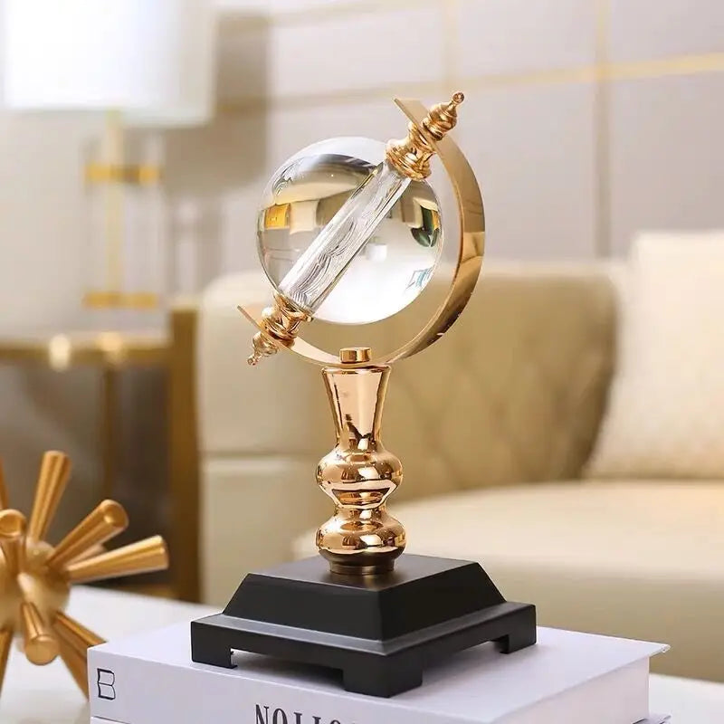 European-style Crystal Globe Decorations, Study Room, Living Room, Wine Cabinet Decorations, Home Office Table, Business Gifts