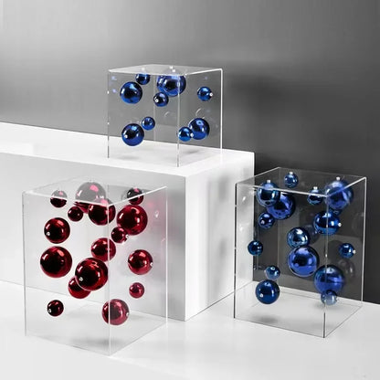 Geometric Acrilic Cube Ornament