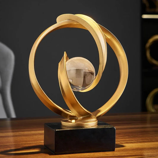 Resin Abstract Sculpture Modern Decoration Luxury Creative Living Room Bedroom Wine Cabinet Simple Nordic Decorative Ornament