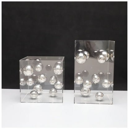 Geometric Acrilic Cube Ornament
