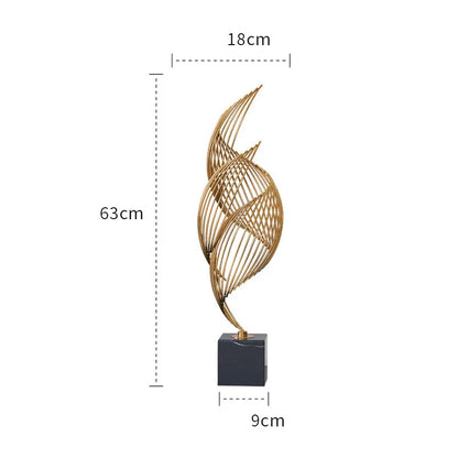 Modern minimalist conch metal home Nordic light luxury decoration living room entrance office decoration gift