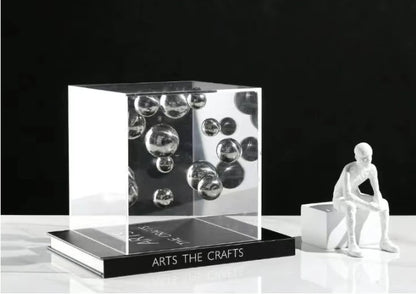 Geometric Acrilic Cube Ornament