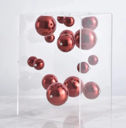 Geometric Acrilic Cube Ornament