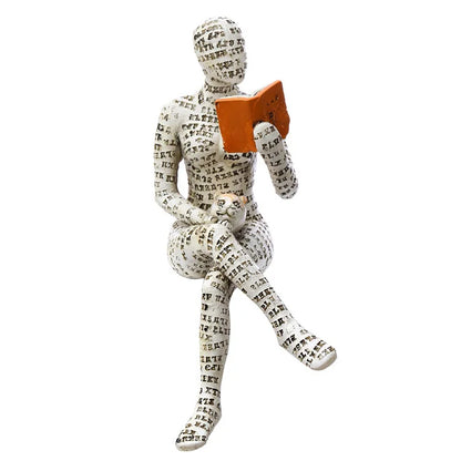 The Reading woman Abstract Statues Sculptures Yoga Figurine Nordic Living Room Home Decor Decoration Maison Desk Ornaments