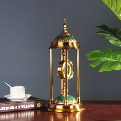 Retro Metal Table Clocks Living room Bedroom Bedside  Office Silent Design Desktop Clock Home Decor Modern Luxury Creative Gifts