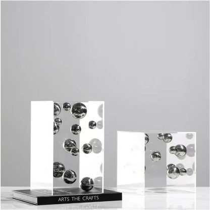 Geometric Acrilic Cube Ornament