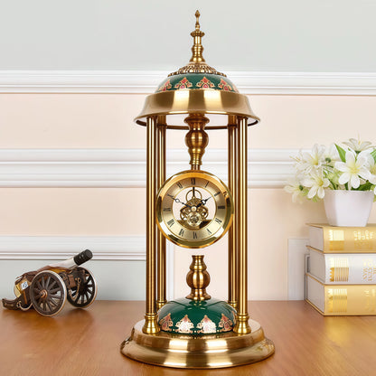 Retro Metal Table Clocks Living room Bedroom Bedside  Office Silent Design Desktop Clock Home Decor Modern Luxury Creative Gifts