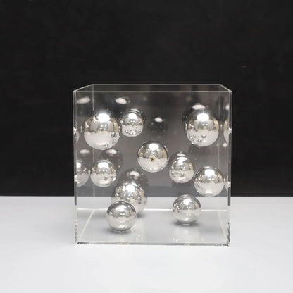 Geometric Acrilic Cube Ornament