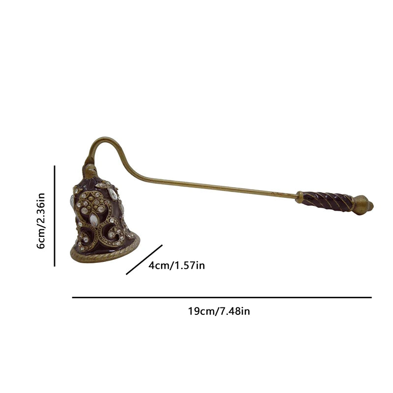 Elegant Candle Snuffer Candle Extinguisher Long Handle Candle Accessory Metal Wick Flame Snuffer Wick Snuffer Home Decor Gift