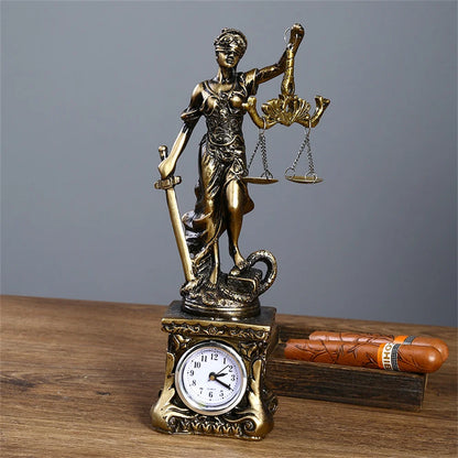 Themis Goddess Of Justice Statue Greek Mythology Ornaments Fair Angel Sculpture Tianping Gods Astraya Vintage Home Decoration