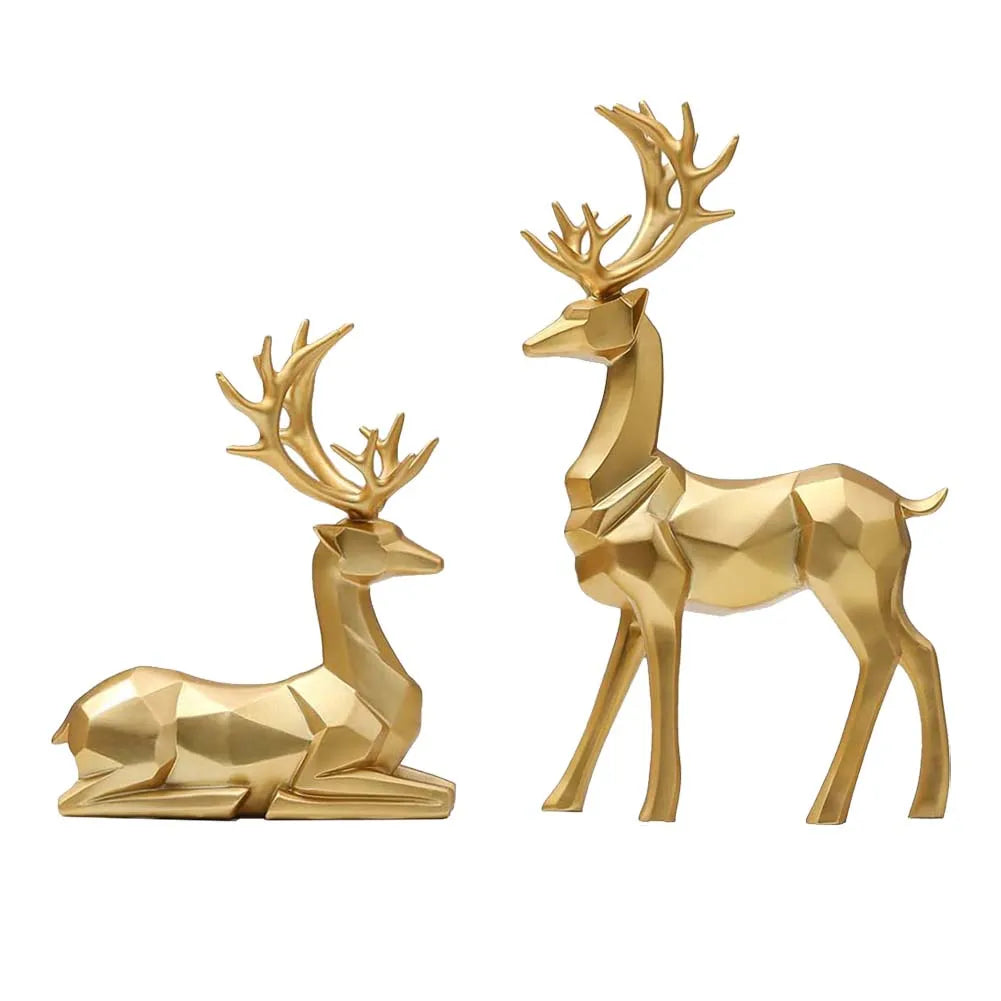 New Origami Deer Jewelry Bedroom Deer Statue Home Reindeer Home Decoration Living Room TV Cabinet Wine Cabinet Gifts