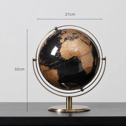 Home Decor Accessories Retro World Globe Modern Desktop Globe Geography Creative Learning Map For Kids Education Red Gold 2 Size