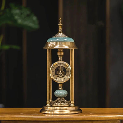 Retro Metal Table Clocks Living room Bedroom Bedside  Office Silent Design Desktop Clock Home Decor Modern Luxury Creative Gifts