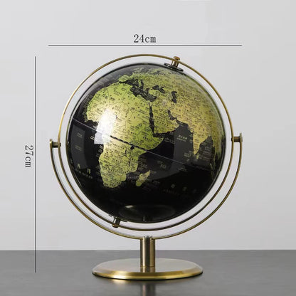 Home Decor Accessories Retro World Globe Modern Desktop Globe Geography Creative Learning Map For Kids Education Red Gold 2 Size