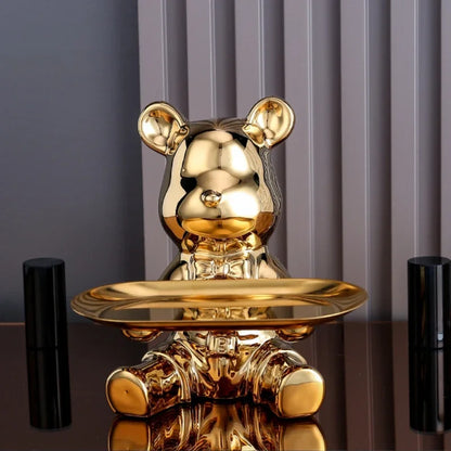 Light luxury ornaments, violent bear dolls small ornaments, living room TV cabinet cartoon statues, wine cabinet decorations.